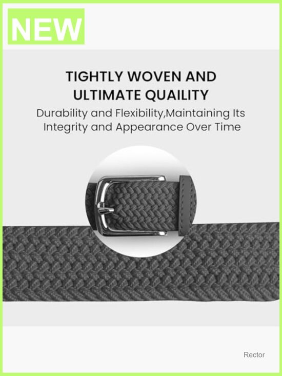 Stretch Braided Elastic Fabric Golf Belt for Sports Hiking main image 5